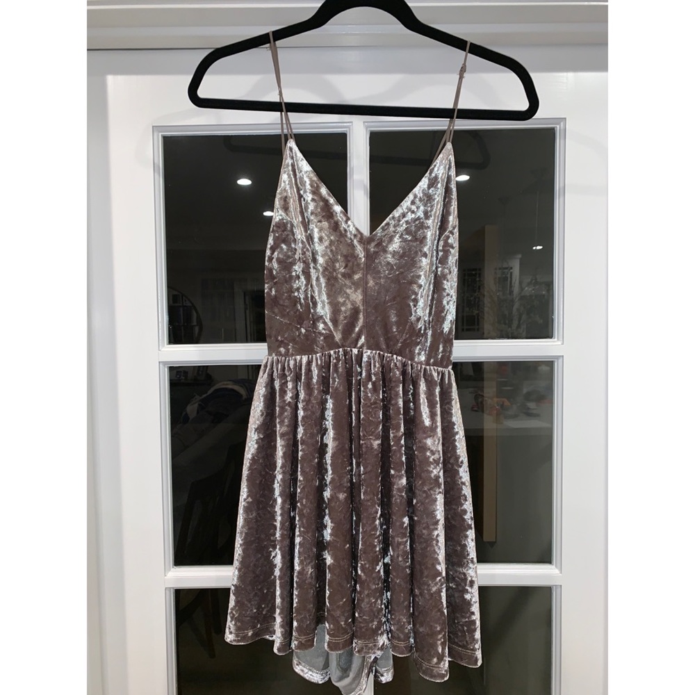Crushed Velvet Romper by Silence + Noise